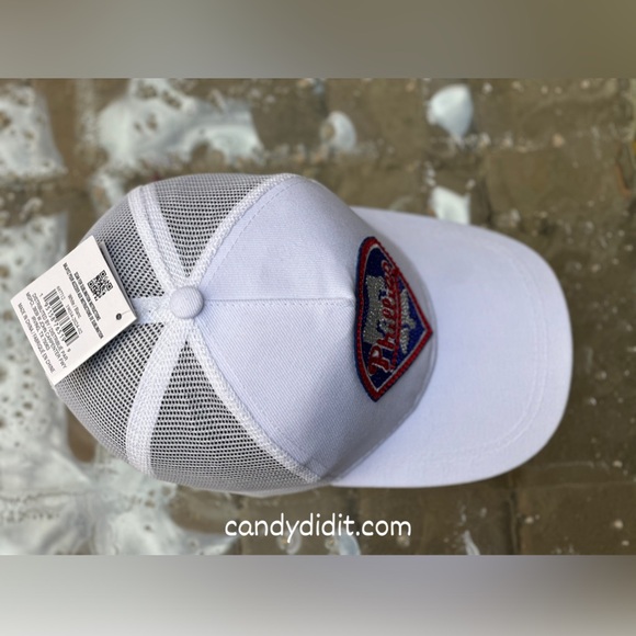 NWT Handmade Candy Did It! Philadelphia Phillies Batter Up Bling Trucker Cap - Picture 9 of 10